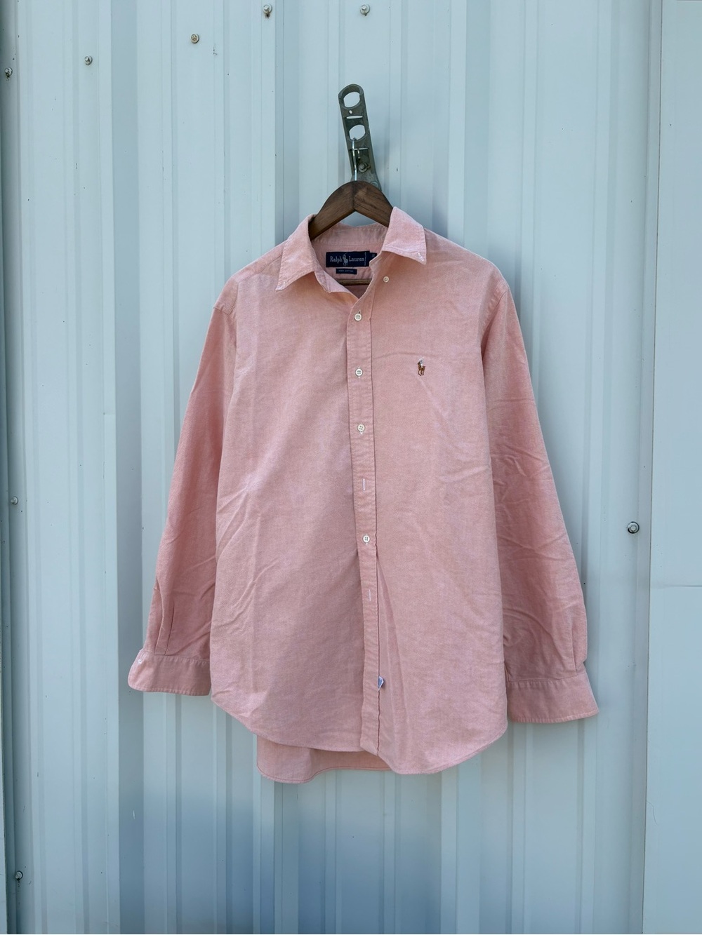 VTG Polo Ralph Lauren 100% cotton Salmon Button Down Shirt - Men's XL